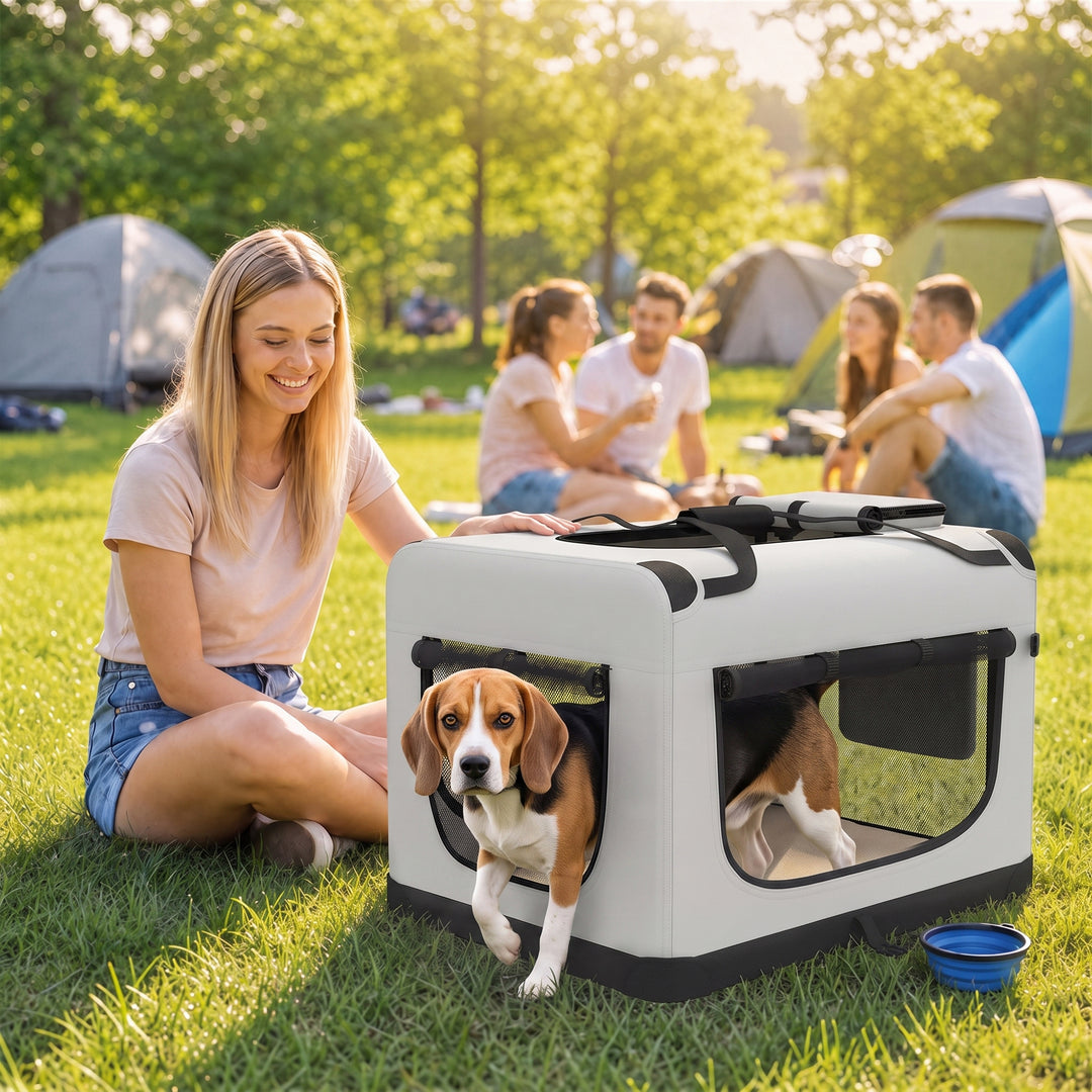 Pet Carrier Bag, Soft-Sided Dog Carrier with Security Buckle Strap - view 2