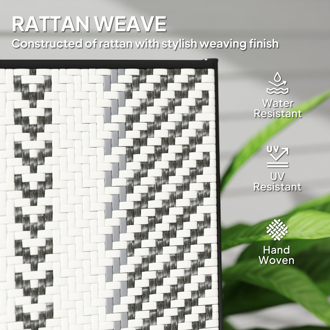 Rattan Reclining Garden Chairs - Grey