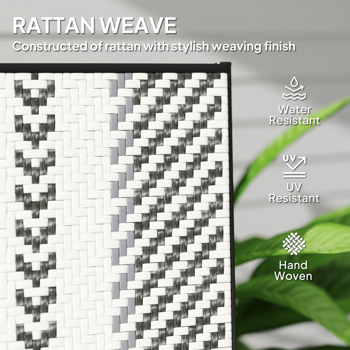Rattan Reclining Garden Chairs - Grey