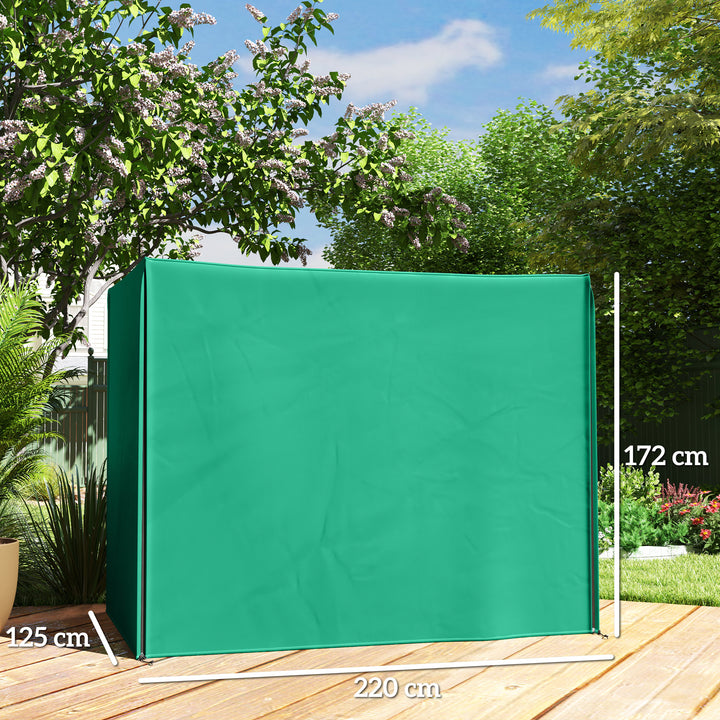 220 x 125cm Three-Seater Swing Chair Protective Cover - Green