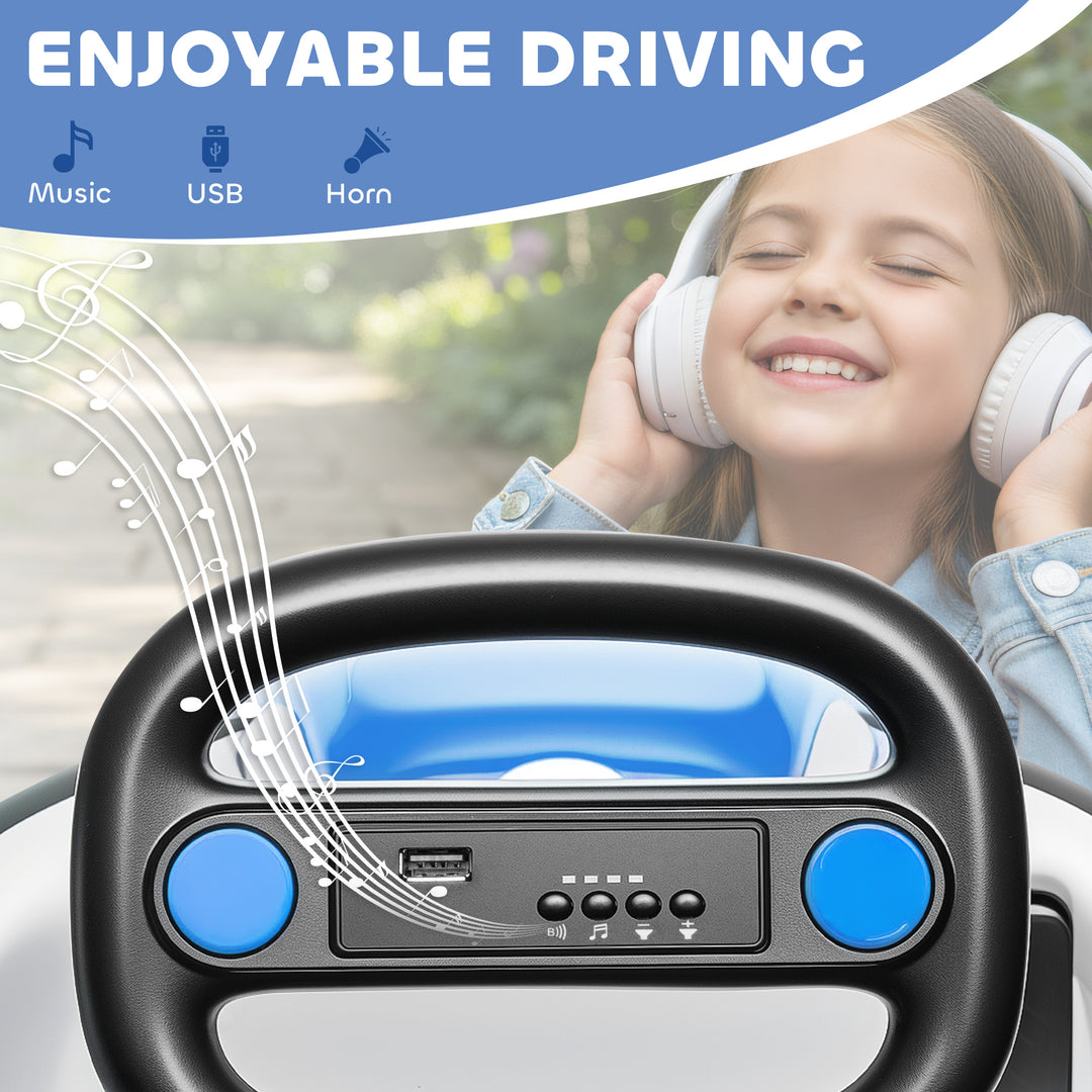 Kids Bumper Car with 360-Degree Rotation, 6V Electric Ride On Car with
