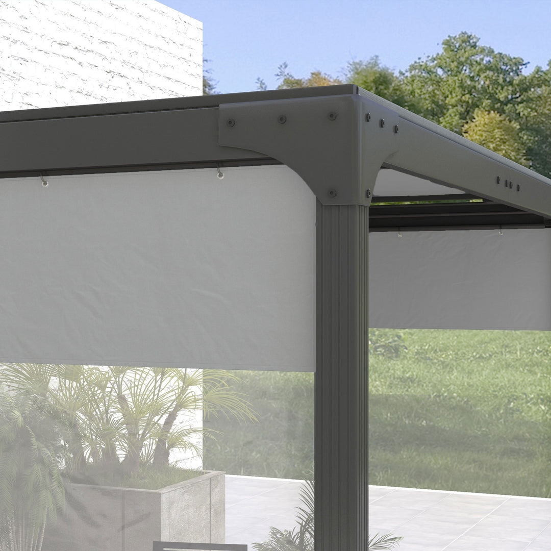 Set of Two 3 x 2m Replacement Pergola Panels - Grey