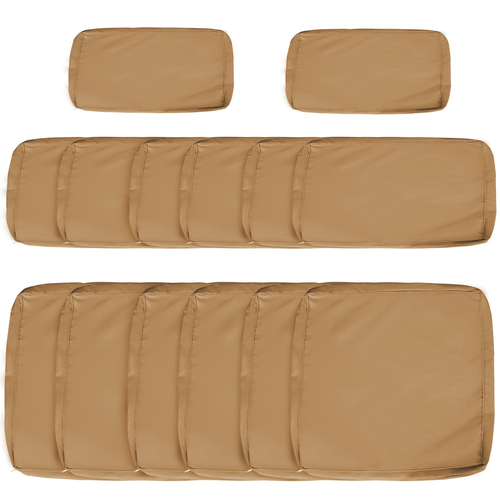 14 Pcs Outdoor Cushion Set - Beige