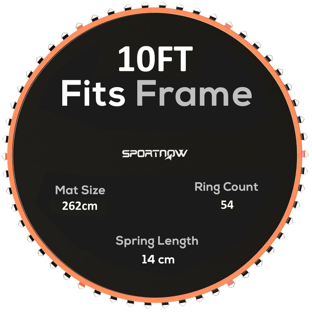 Trampoline Replacement Mat with Spring Pull Tool, 54 V-Hooks, for 10ft