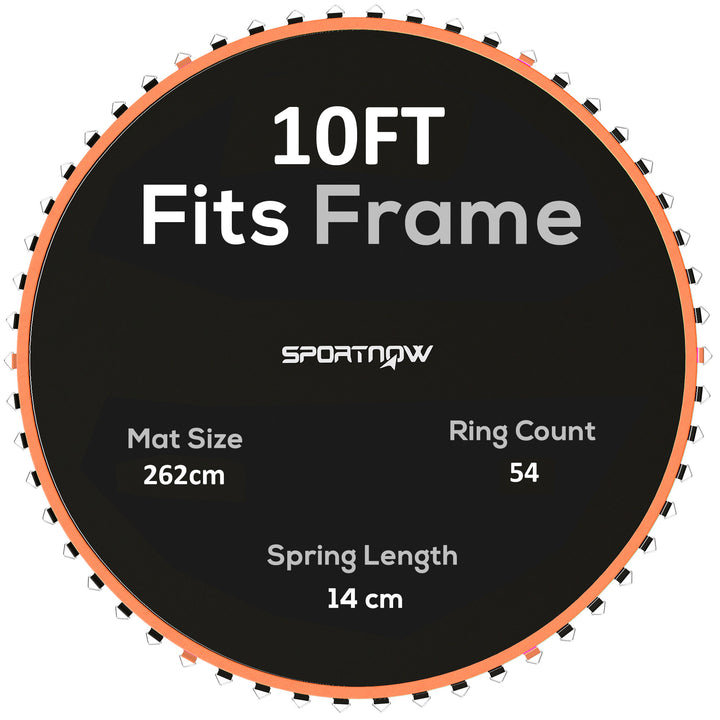 Trampoline Replacement Mat with Spring Pull Tool, 54 V-Hooks, for 10ft