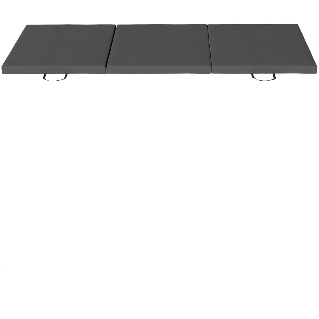Gymnastics Mat, Tri-Fold Crash Exercise Pad, 6FT 2" Thick Foldable Wor