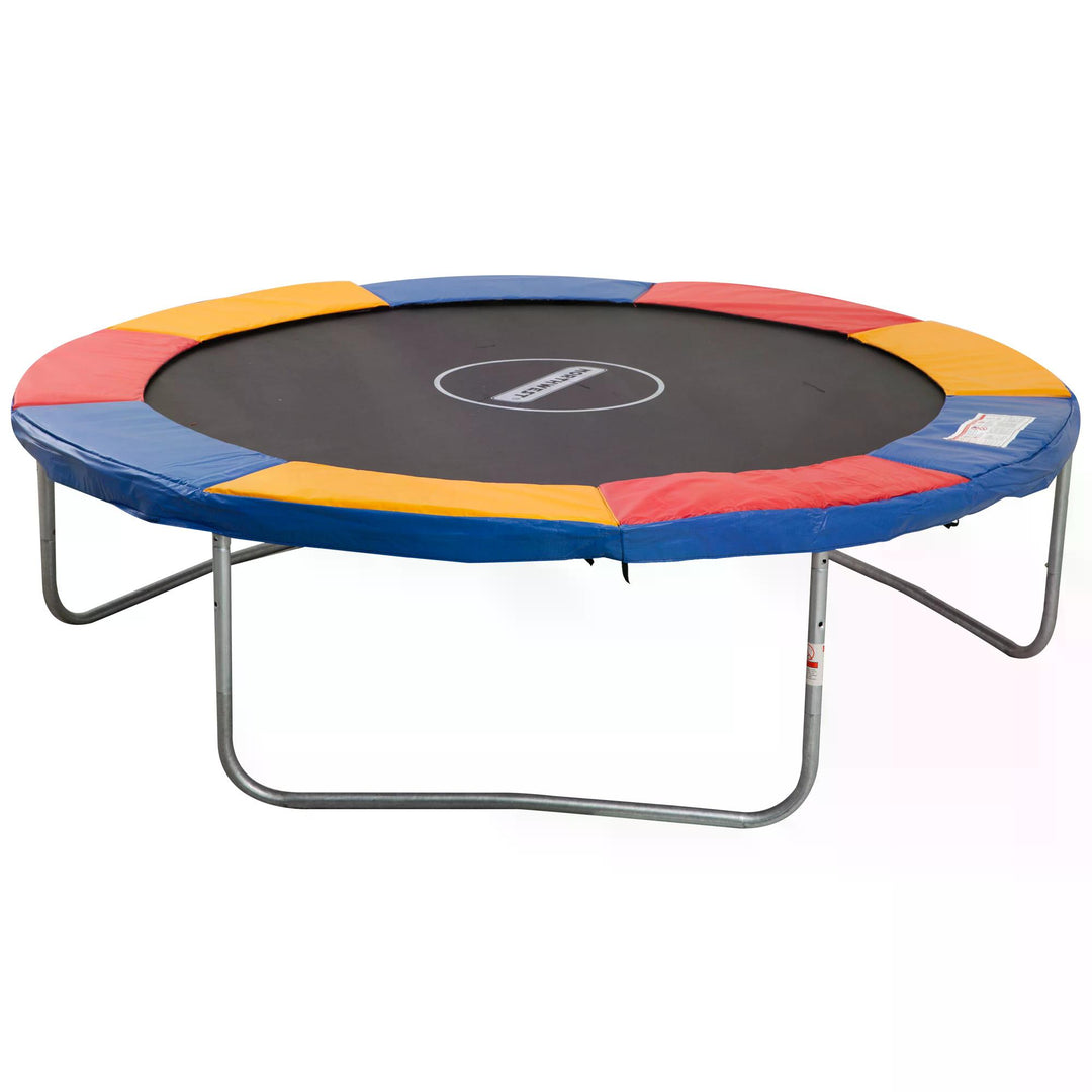 HOMCOM Trampoline Safety Surround: Multicoloured Foam Padding, UV-Resistant, Snug Fit for 10ft Trampolines | Aosom UK