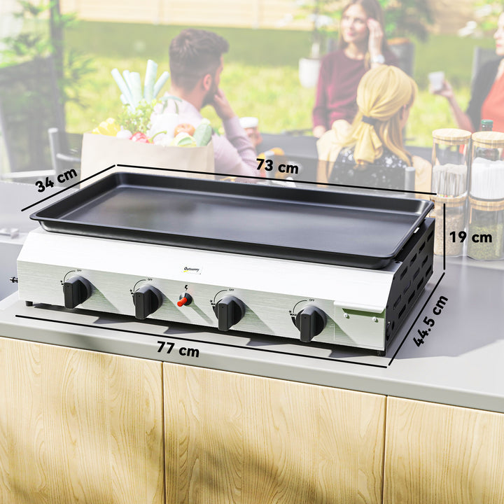 Four Burner Portable Gas Grill