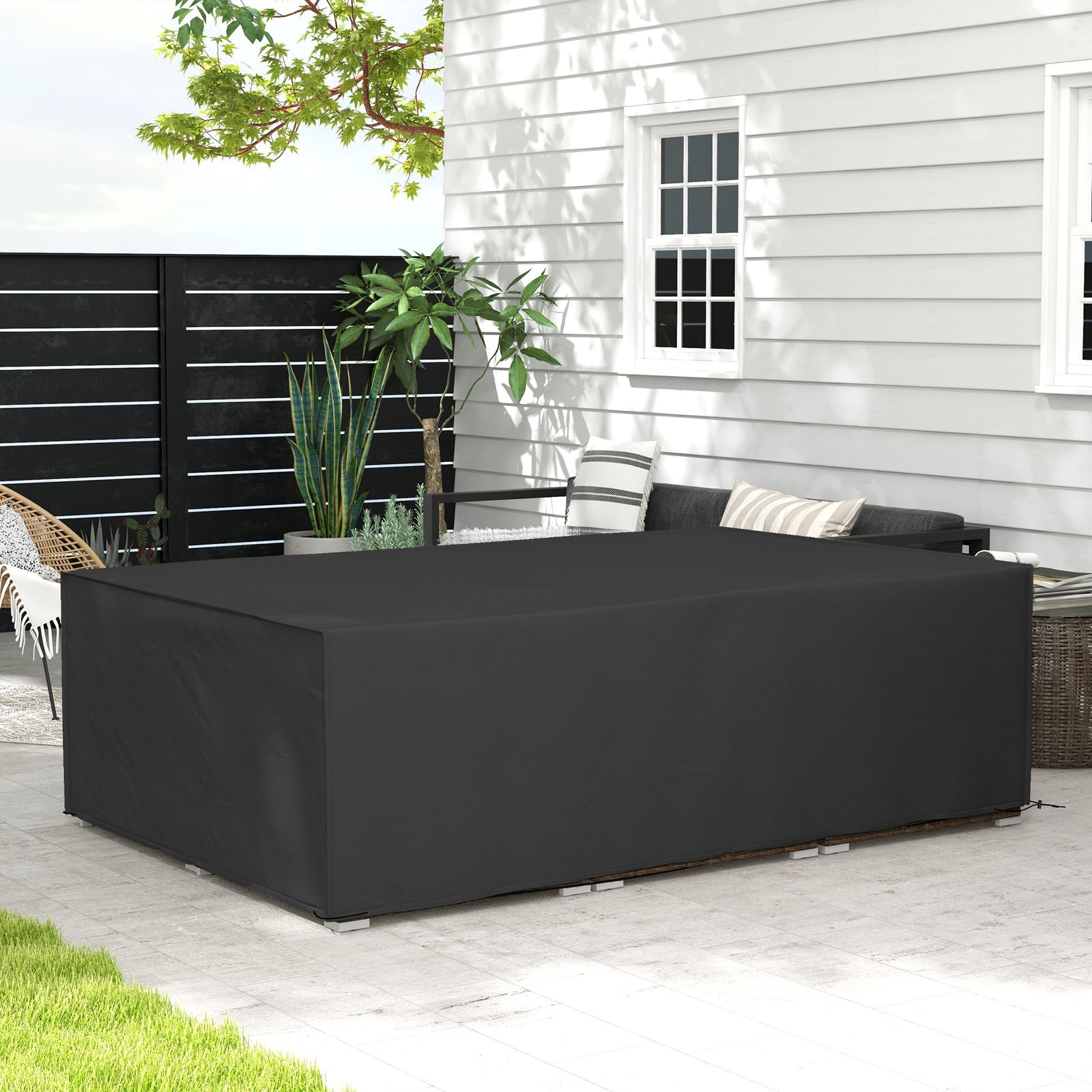 155 x 222cm Waterproof Furniture Cover - Black