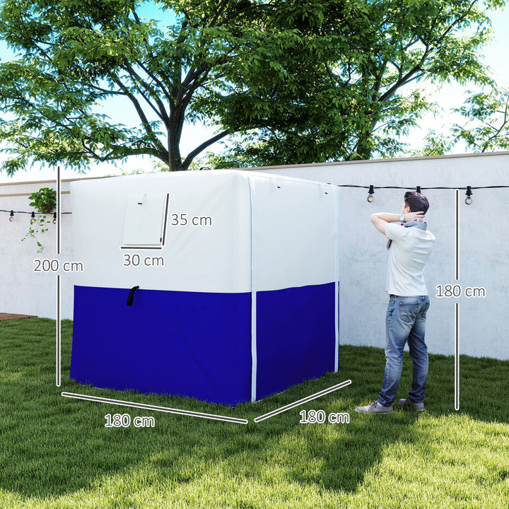 2 x 2m Pop-Up Gazebo, with Accessories - Dark Blue