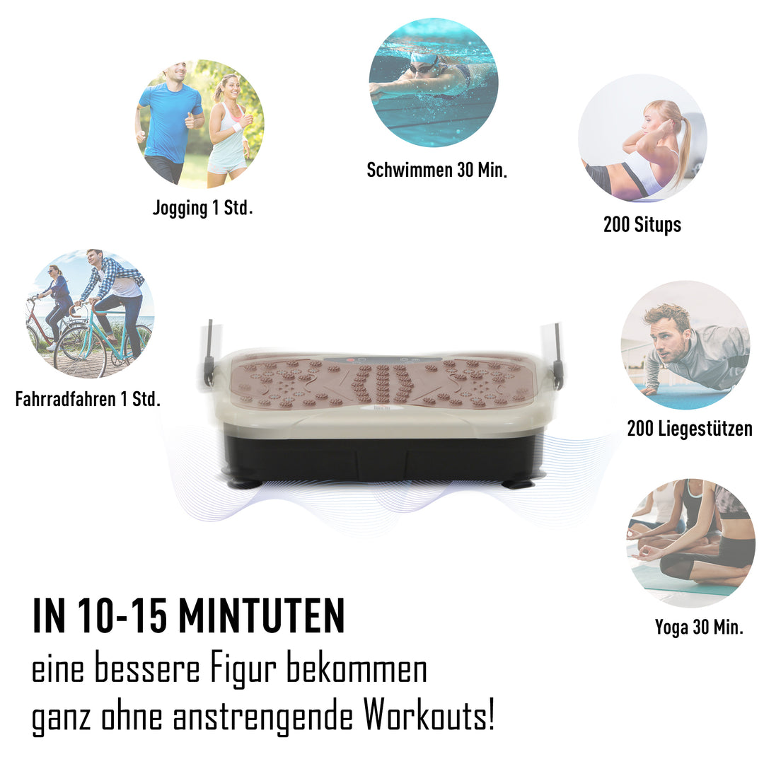 Vibration Plate Exercise Machine, Quiet Vibrating Plate for Weight Los