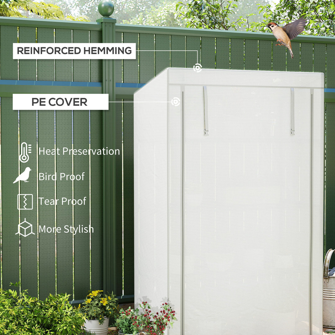 Four-Tier Mini Greenhouse - Grey/White