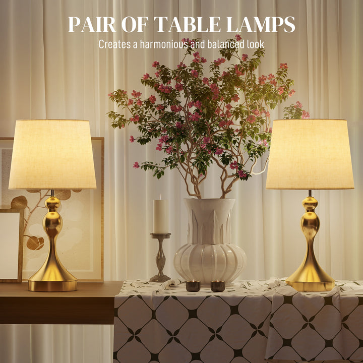 Set of Two Three-Colour Lamps, with USB Ports