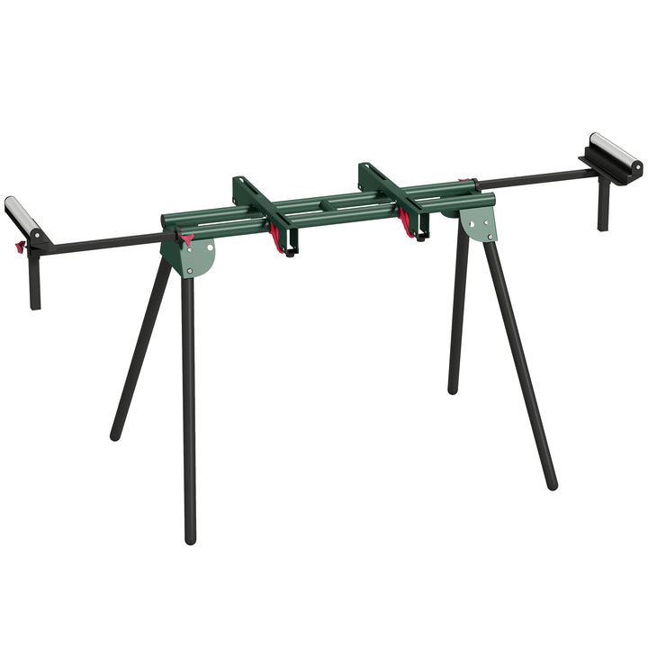 Universal Mitre Saw Stand with Adjustable Rollers and Support Arms, Po