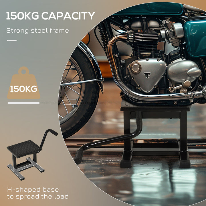 MCL Steel Motorbike Jack Lift, 27.5 / 39.5 H cm - Black