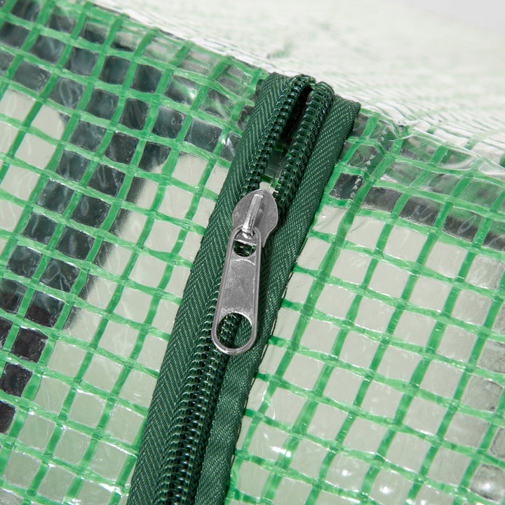 MCL Mini Greenhouse, Small Plant Grow House for Outdoor with Durable PE Cover, Observation Windows, 120 x 60 x 60 cm, Green