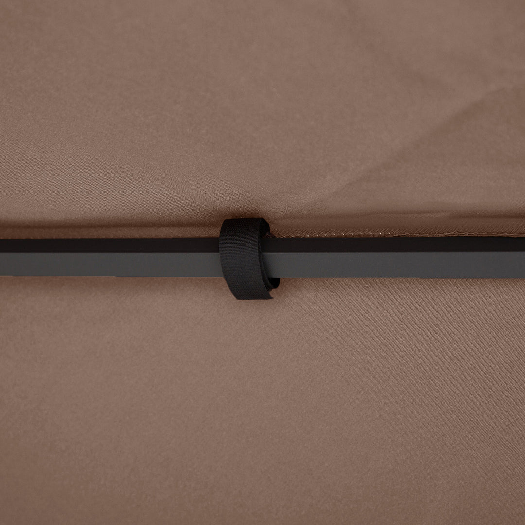 3x3 m Double-Tier Canopy Top Replacement-Coffee