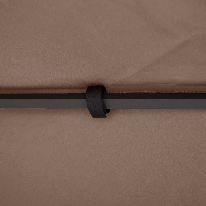 3x3 m Double-Tier Canopy Top Replacement-Coffee