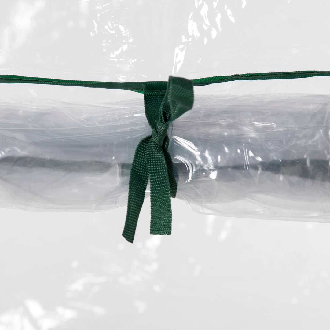 MCL Tomato Greenhouse with Roll-up Door, Mini Greenhouse with PVC Cover, Outdoor Grow House Small Green House for Yard, Balcony, Garden, 100 x 50 x 150cm, Transparent