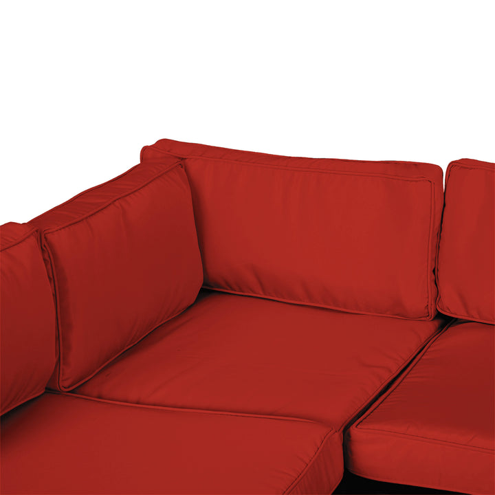 Set of 14 Outdoor Cushion Covers - Red