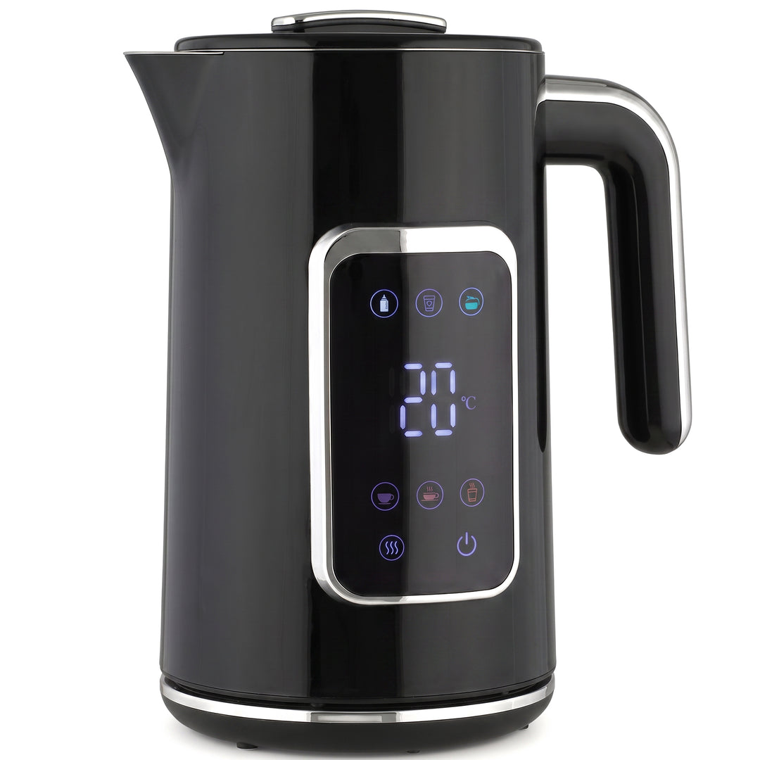 Electric Kettle, 1.7L Fast Boil 3000W Water Kettle with LED Display - Black