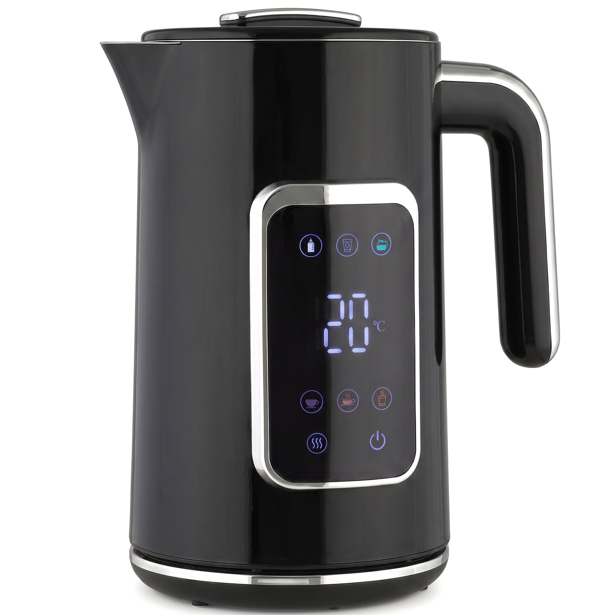 Electric Kettle, 1.7L Fast Boil 3000W Water Kettle with LED Display - Black