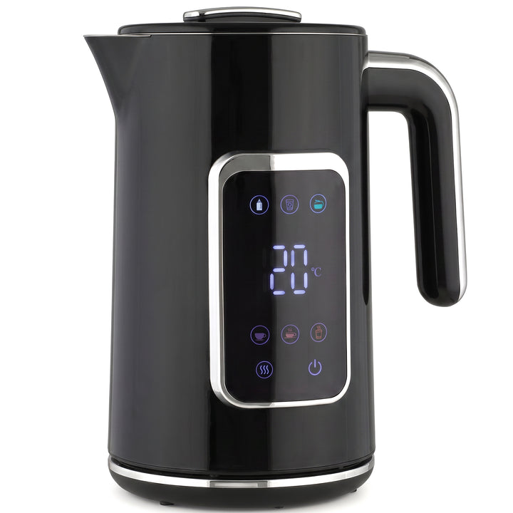 Electric Kettle, 1.7L Fast Boil 3000W Water Kettle with LED Display - Black