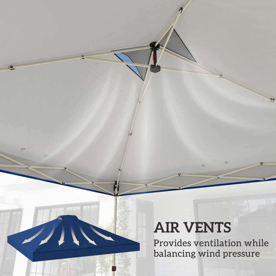 Gazebo Roof Replacement UV50+ Waterproof Pop Up Canopy Cover with 8 Dr