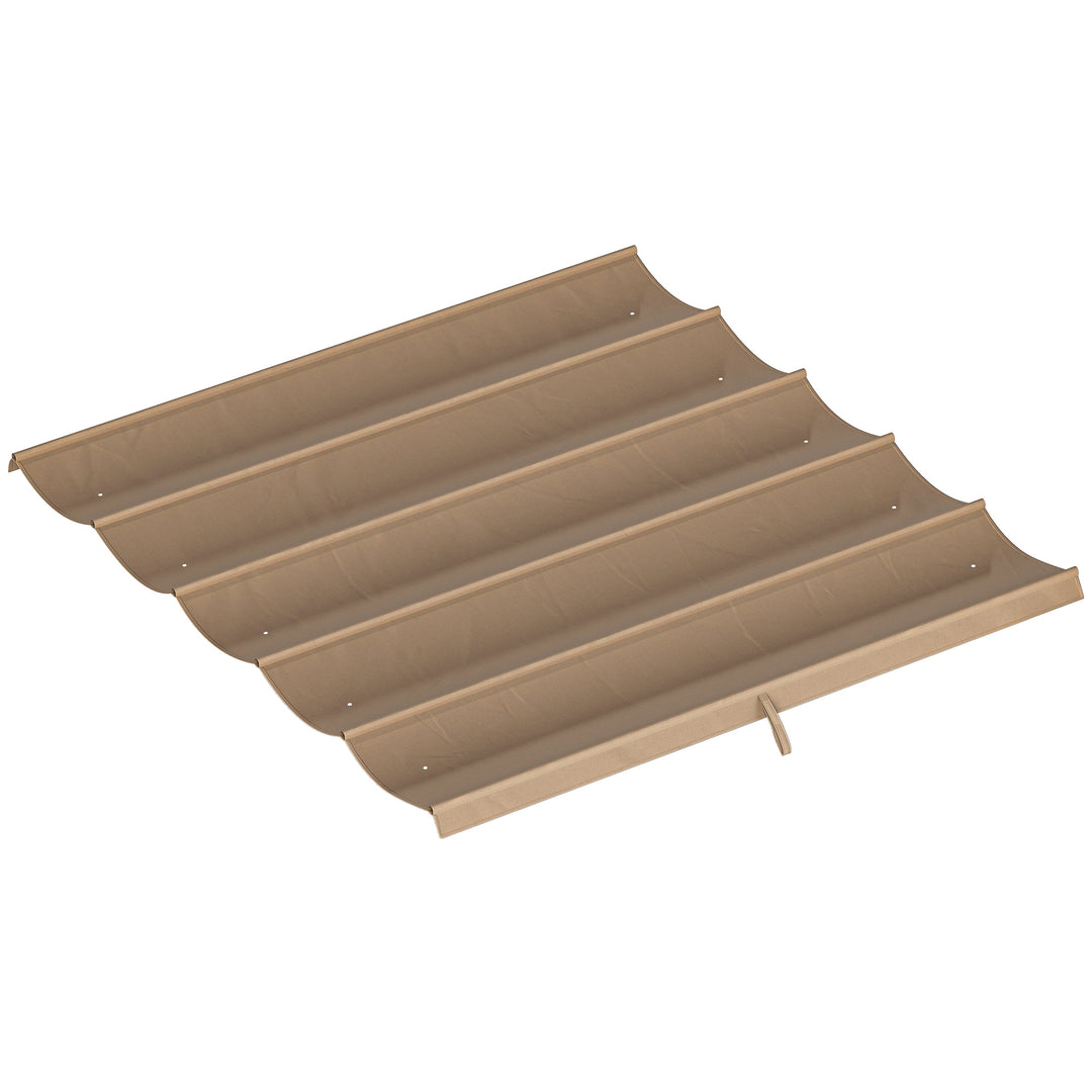 Retractable Pergola Cover, 2.55 x 2.5 m Replacement Canopy Fabric for 