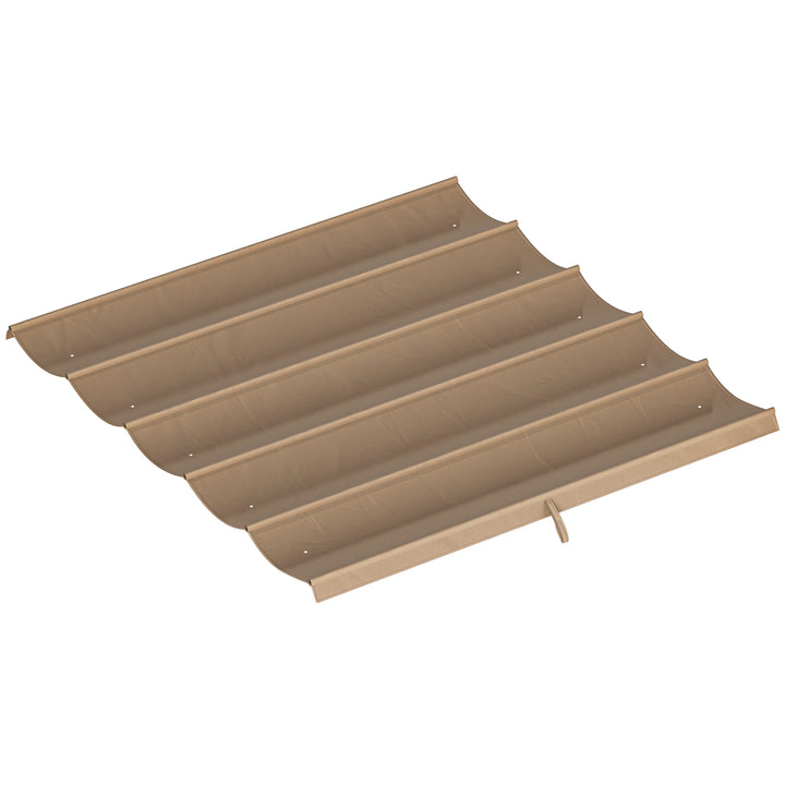 Retractable Pergola Cover, 2.55 x 2.5 m Replacement Canopy Fabric for 