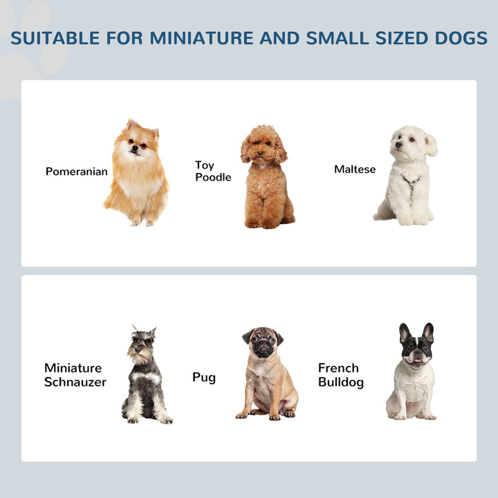 MCL Raised Dog Feeding Bowls with Stand, Stainless Steel for  Extra Small and Small Dog, 44L x 24W x 15H cm - White