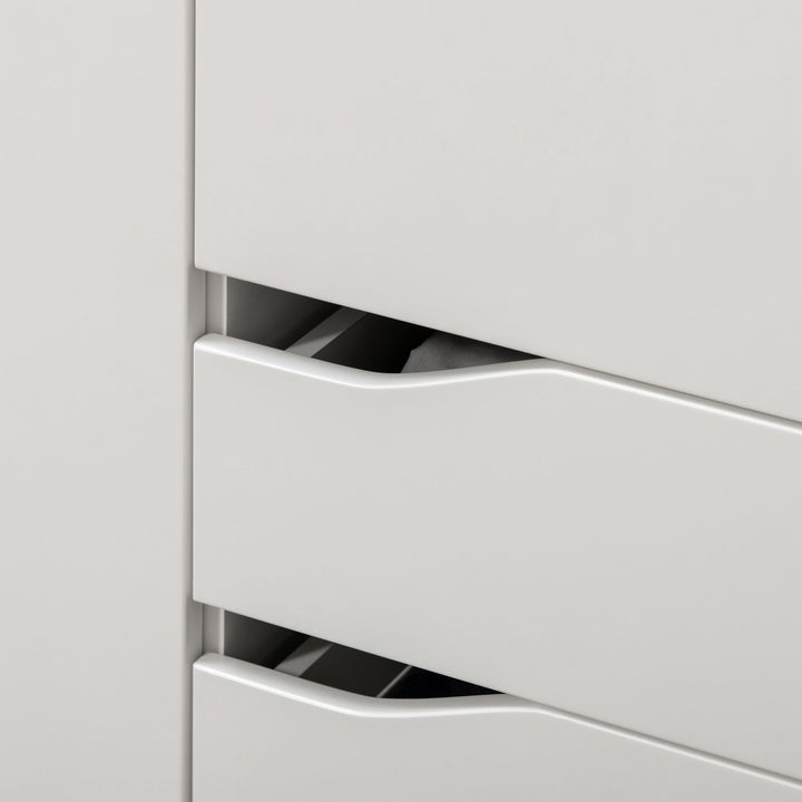 MCL Wardrobe with 2 Doors, 2 Drawers, Hanging Rail, Shelves for Bedroom Clothes Storage Organiser, 89x50x185cm, White