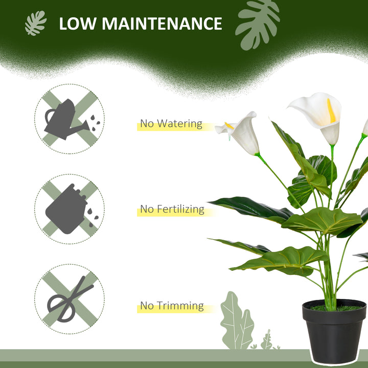 5ft Artificial Tree, Indoor Fake Eucalyptus with White Tender Tips and Pot, for Home, Office, and Living Room Decor
