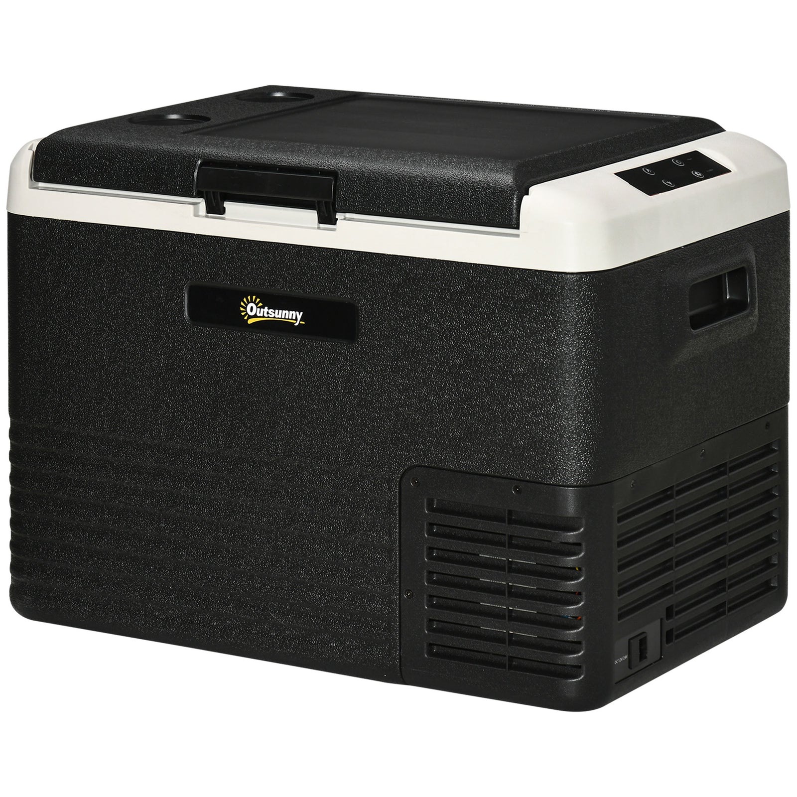 40L Portable Car Refrigerator - Grey and Black
