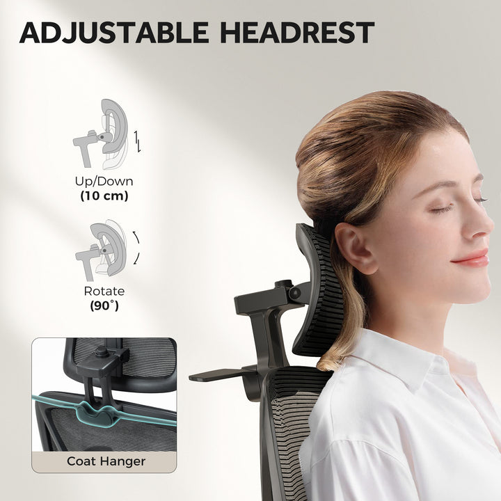 Ergonomic and Adjustable Office Chair - Black