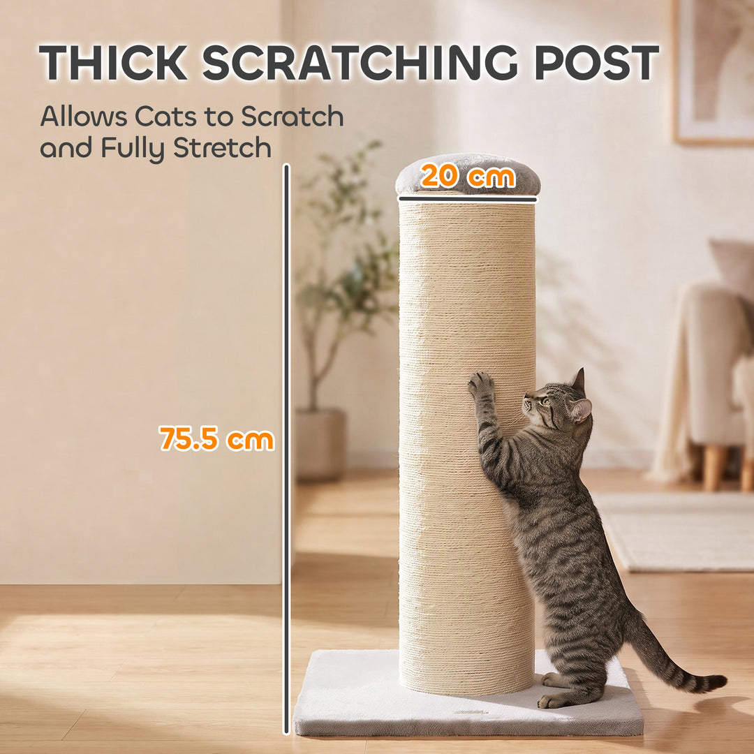 Cat Scratching Post, 76cm Tall Scratch Post for Indoor Kittens, Cat - view 4