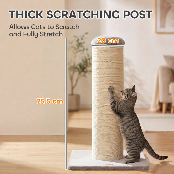 Cat Scratching Post, 76cm Tall Scratch Post for Indoor Kittens, Cat - view 4