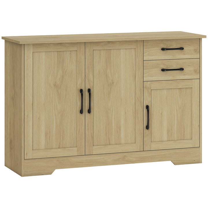 Sideboard with 2 Drawers Modern Storage Cabinet, Kitchen Cupboard with