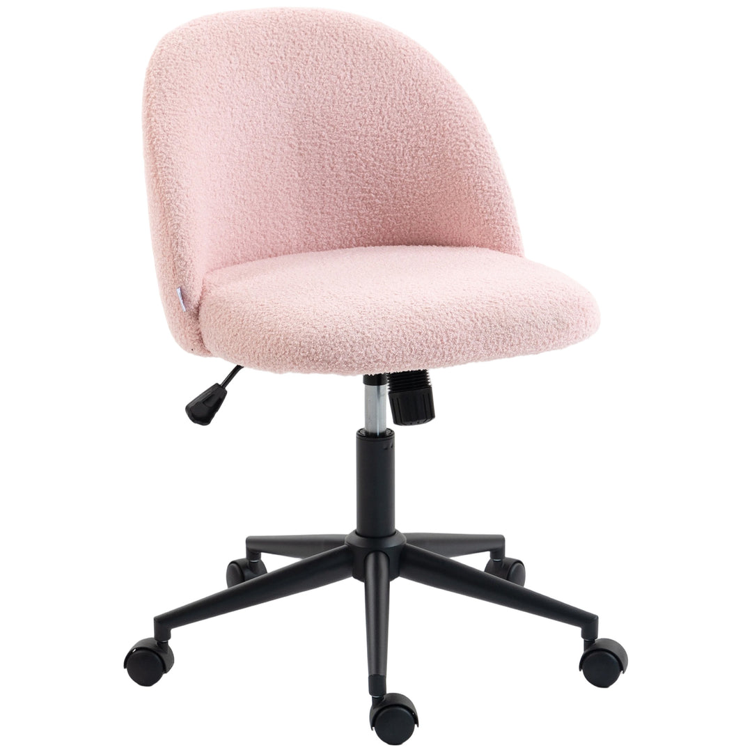 Teddy Fleece Office Chair with Wheels