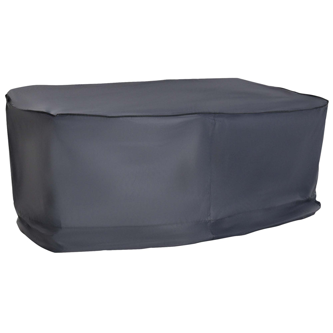 Garden Furniture Cover, Waterproof Windproof 420D Heavy Duty Oxford Fabric Rattan Furniture Cover, Rectangular Outdoor Table Chair Set Cover, 235 x 135 x 94cm