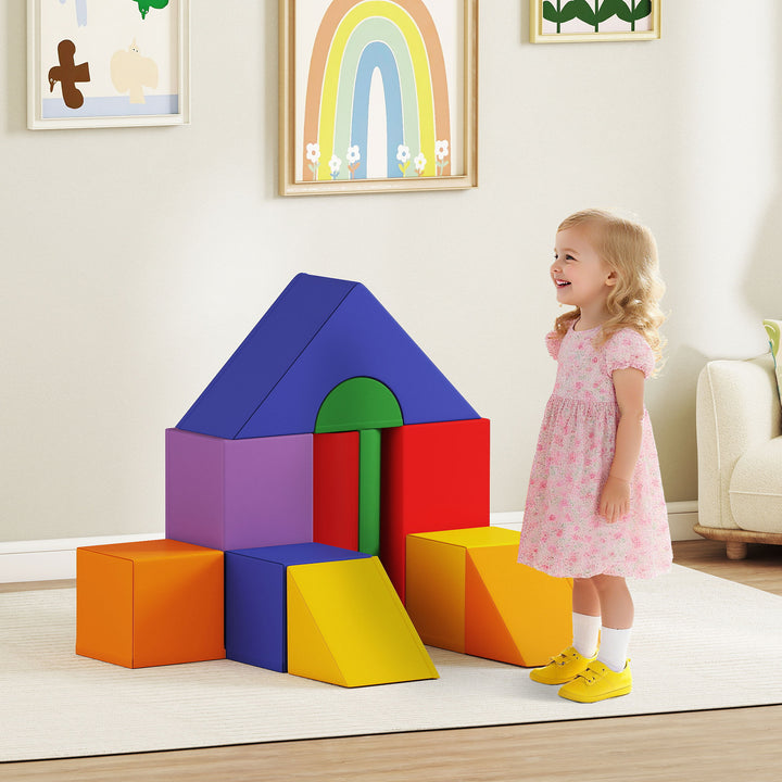 11-Piece Kids Soft Play Set, Foam Block, Toys for Climbing, Crawling, Multicoloured