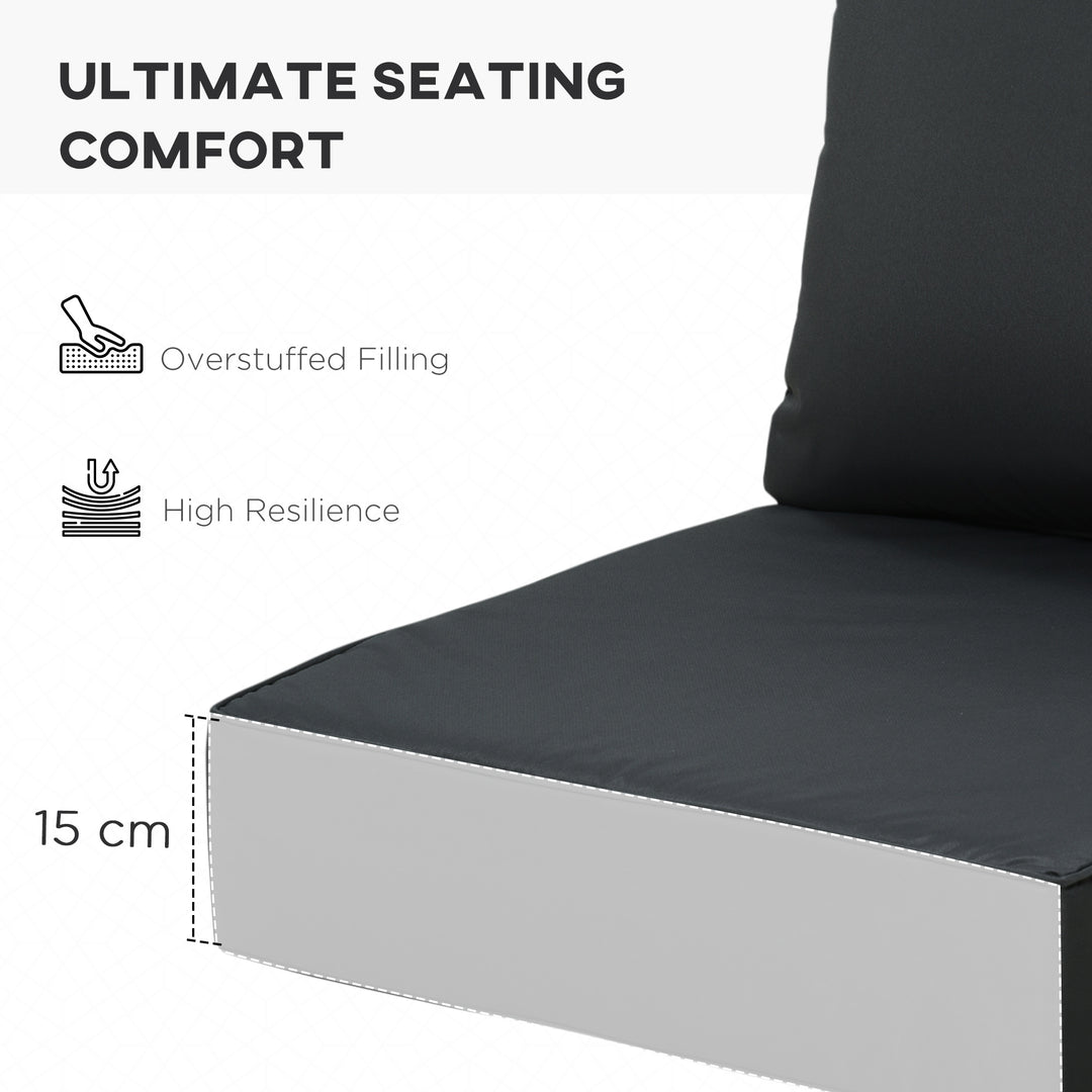 Outdoor Seat and Back Cushion Set Patio Deep Seating Chair Replacement