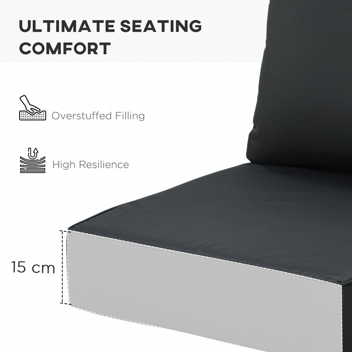 Outdoor Seat and Back Cushion Set Patio Deep Seating Chair Replacement
