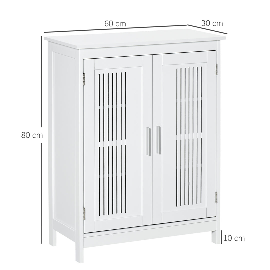 Modern Bathroom Floor Cabinet - White