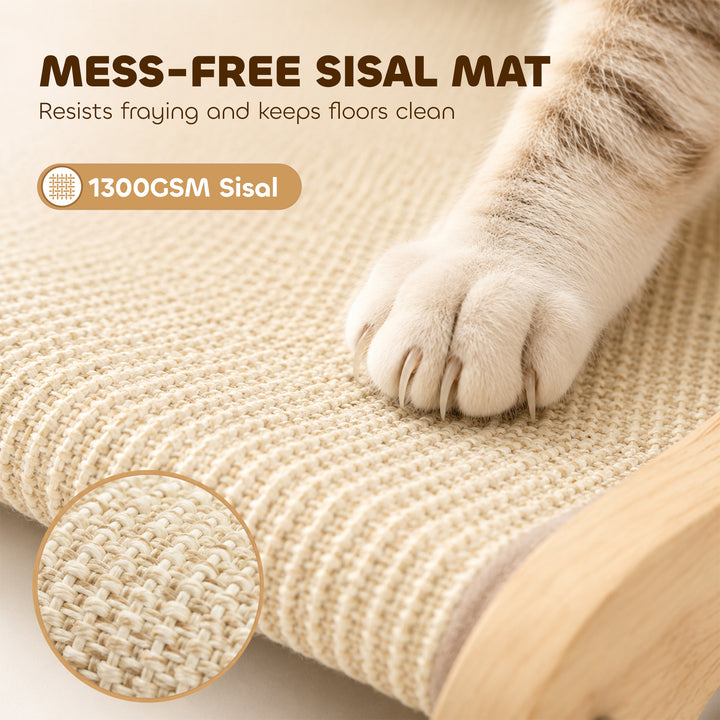2 in 1 Sisal Cat Scratcher Bed Cat Scratching Board and Lounger 60 x 3