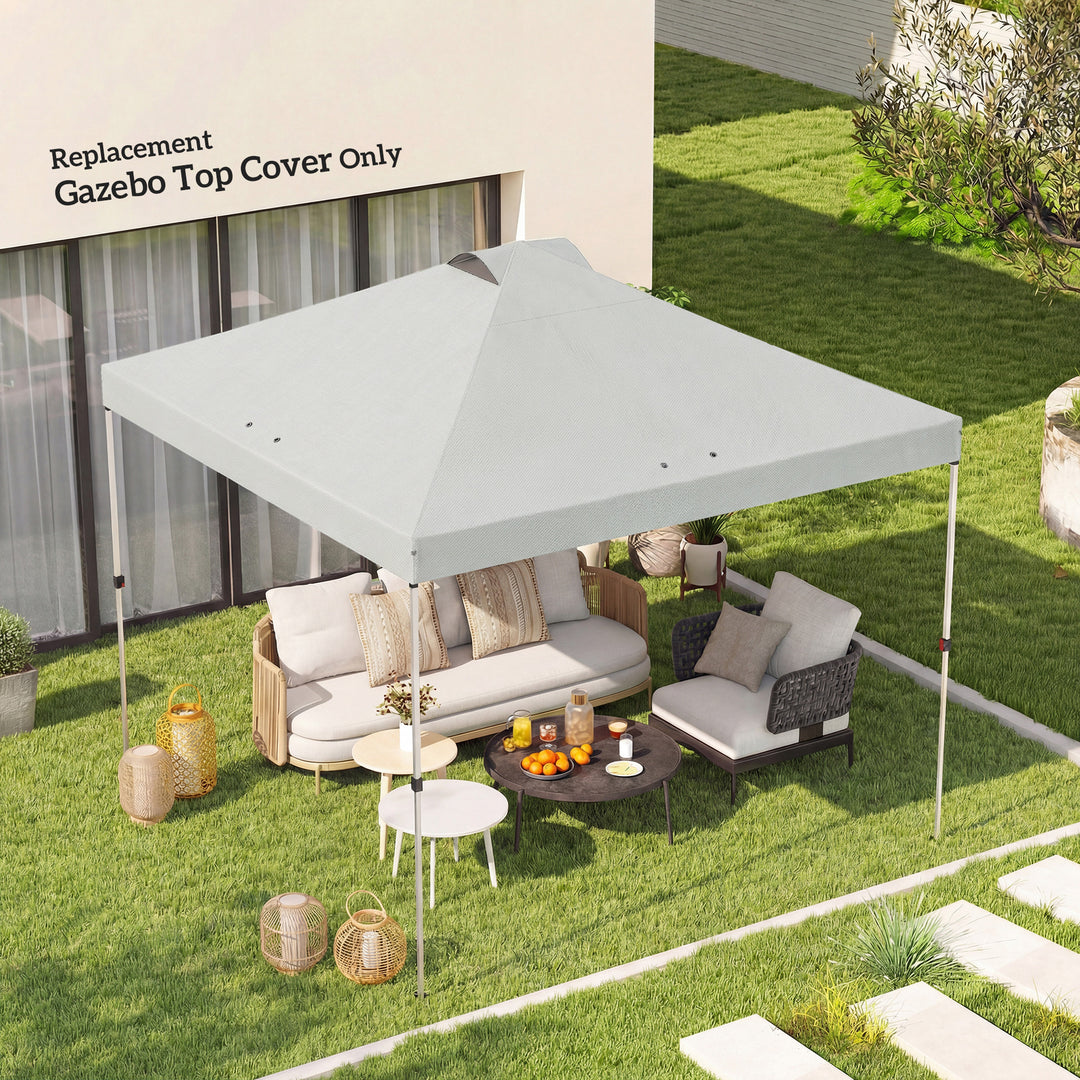 Gazebo Roof Replacement UV50+ Waterproof Pop Up Canopy Cover with 8 Dr
