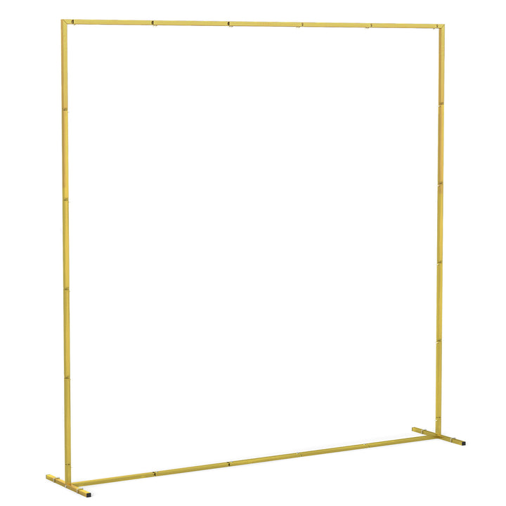 Wedding Arch Backdrop Stand, Square Metal Arch Frame with U-shaped Sta