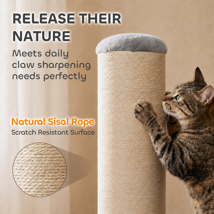 Cat Scratching Post, 76cm Tall Scratch Post for Indoor Kittens, Cat - view 5