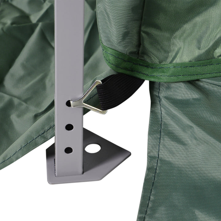 Outdoor Garden Pop-up Gazebo Canopy Tent Sun Shade Event Shelter Folding with Adjustable Height, Mesh Screen Side Walls 3.5 M × 3.5 M Base / 3 M × 3 M Top, Green