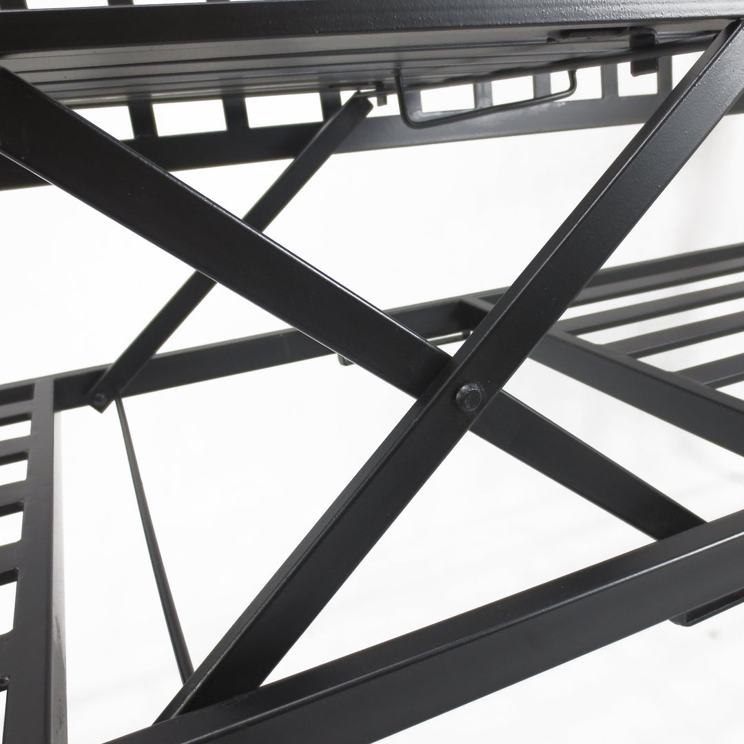 Metal Bench W/Table, 150Lx53Wx95H cm